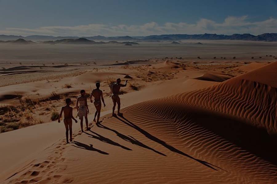The storm at see . Lost in the Kalahari